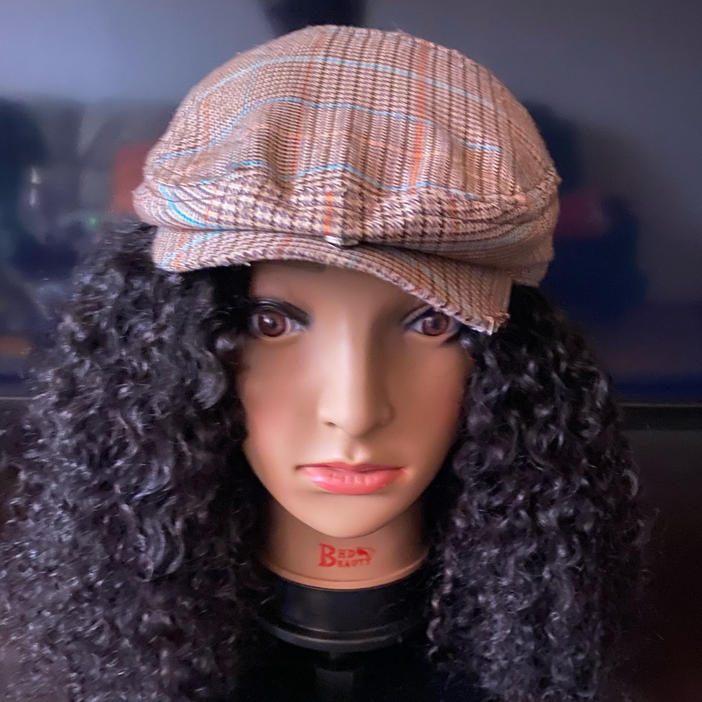 Plaid Fitted Derby hat